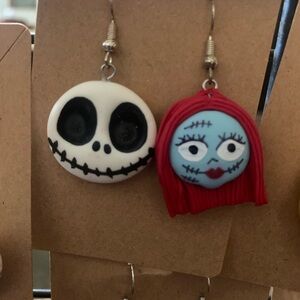 Sally and Jack Face Earrings